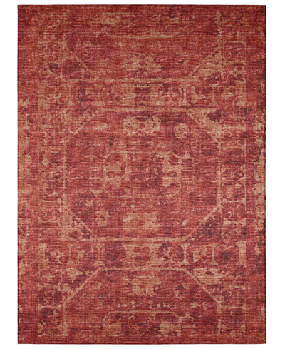 Addison Othello Outdoor Washable Aot32 8' X 10' Area Rug In Copper