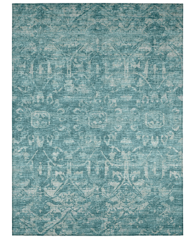 Addison Othello Outdoor Washable Aot31 9' X 12' Area Rug In Blue