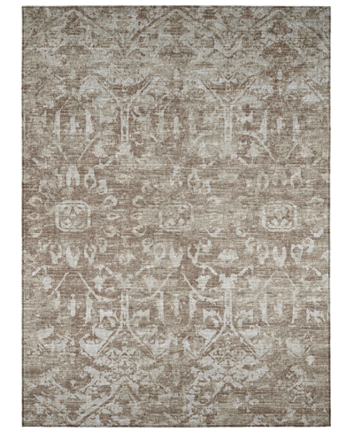 Addison Othello Outdoor Washable Aot31 9' X 12' Area Rug In Taupe