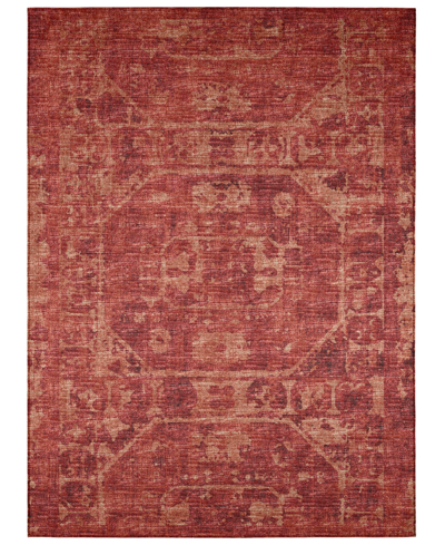 Addison Othello Outdoor Washable Aot32 9' X 12' Area Rug In Copper