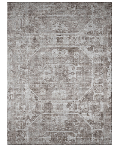 Addison Othello Outdoor Washable Aot32 10' X 14' Area Rug In Mocha