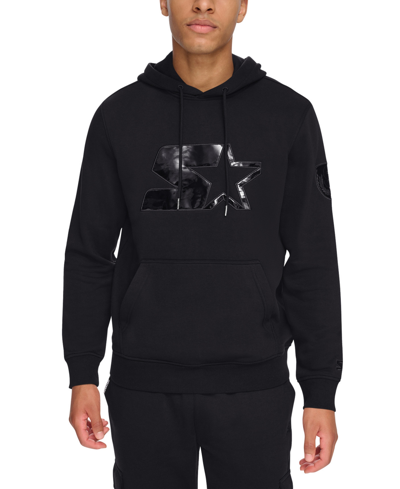 Starter Men's Classic-fit Logo Applique Fleece Hoodie In Black