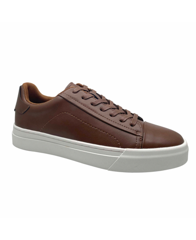 Calvin Klein Men's Salem Lace-up Casual Sneakers In Cognac