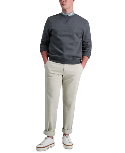 Haggar Men's Life Khaki Straight Fit Comfort Pant In Putty