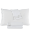 DECOR STUDIO HOLIDAY EMBROIDERED MICROFIBER 4-PC. SHEET SET, QUEEN