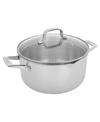 J.A. HENCKELS CLAD H3 STAINLESS STEEL 6 QUART DUTCH OVEN WITH LID