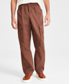 NATIVE YOUTH MEN'S RELAXED-FIT WASHED COTTON CARGO PANTS