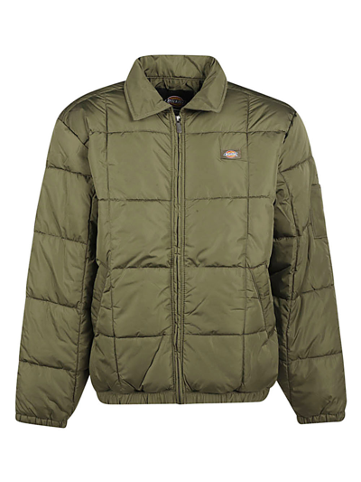 Dickies Construct Eisenhower Puffer Down Jacket In Green