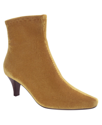 Impo Women's Nancia Stretch Knit Ankle Booties In Honey Tan