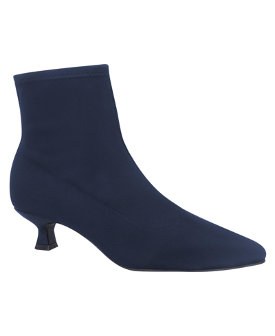 Impo Women's Garda Stretch Ankle Boots With Memory Foam In Midnight Blue