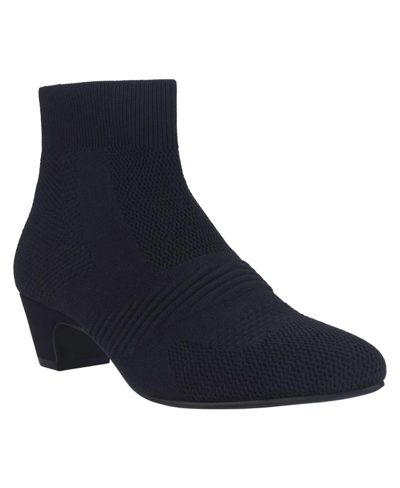 Impo Women's Godina Stretch Knit Ankle Booties With Memory Foam In Black