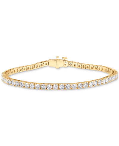 Macy's Diamond Tennis Bracelet (5 Ct. T.w.) In 14k Gold In Yellow