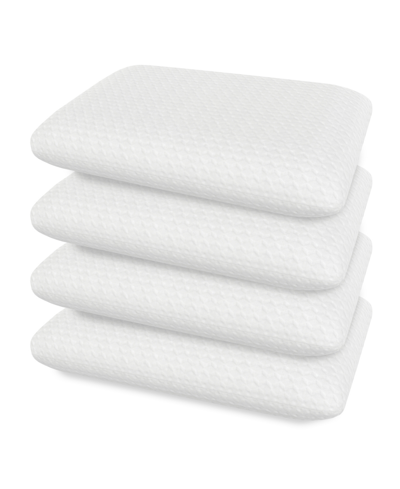 Bodipedic Classics Gel Support Conventional 4 Pack Pillows, Standard/queen In White