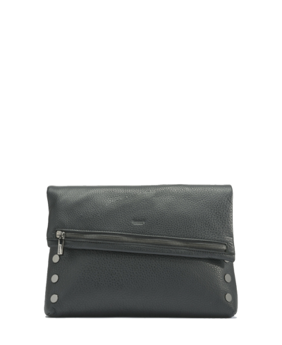 Hammitt Vip Medium Leather Crossbody In Black Gunmetal