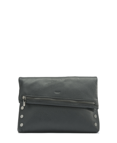 Hammitt Vip Medium Leather Crossbody In Black Gunmetal