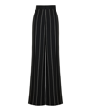 Nocturne Women's Black High Waisted Pintuck Stitched Pants In Black