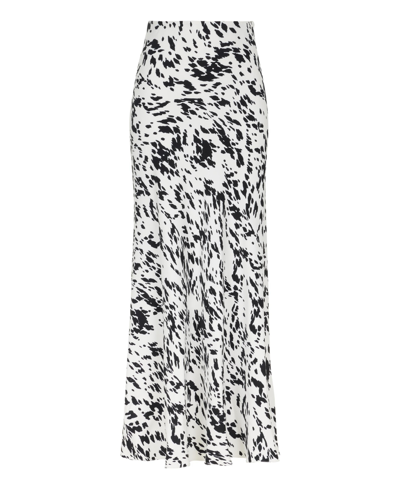 Nocturne Women's Printed Maxi Skirt In White