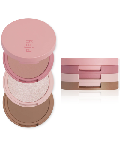 Kaja Face Bento Cream Bronzer, Powder Blush & Highlighter Sculpting Trio In Sugar Cookie