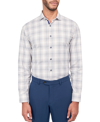 Michelsons Men's Dobby Check Shirt In Khaki