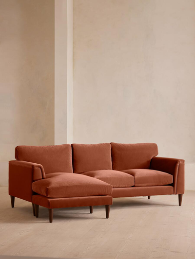 Soho Home Reya Chaise-end Sofa In Red