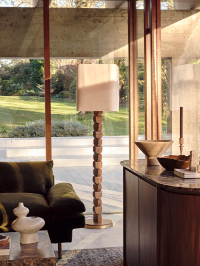 Soho Home Felix Floor Lamp In Brown