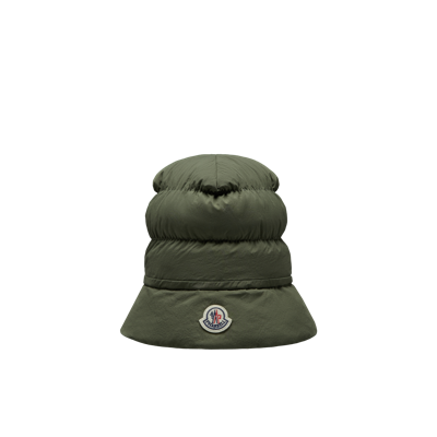 Moncler Down-filled Hat In Green