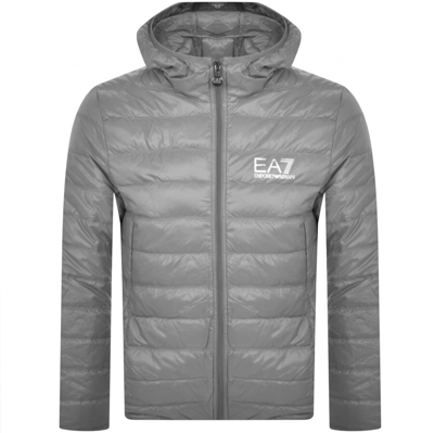 Ea7 Emporio Armani Quilted Jacket Grey