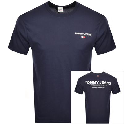 Tommy Jeans Logo T Shirt Navy