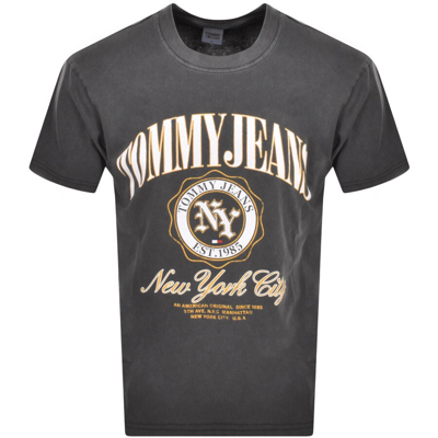 Tommy Jeans Logo T Shirt Grey