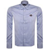 Paul &amp; Shark Paul And Shark Cotton Long Sleeved Shirt Blue In Blue