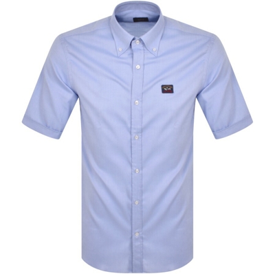 Paul &amp; Shark Paul And Shark Cotton Short Sleeved Shirt Blue