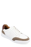Thomas & Vine Men's Roderick Casual Leather Sneakers In Taupe/ Ivory