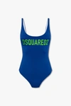 Dsquared2 Technicolor Logo Printed One Piece In New