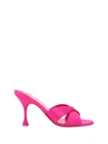 Christian Louboutin Nicol Is Back Crisscross Mule Sandals In Bolerose/lin Bolerose