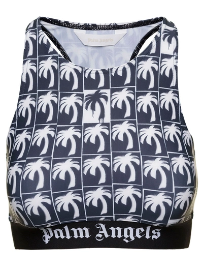 Palm Angels Palms Logo Sport Bra In Black