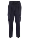 Brunello Cucinelli Women's Sartorial Cargo Trousers In Navy Blue