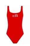 Dsquared2 Icon Stretch Fabric One-piece Swimsuit In New