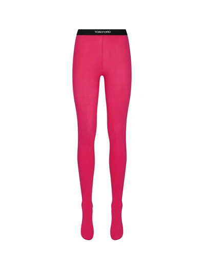 Tom Ford Logo Leggings In Pink