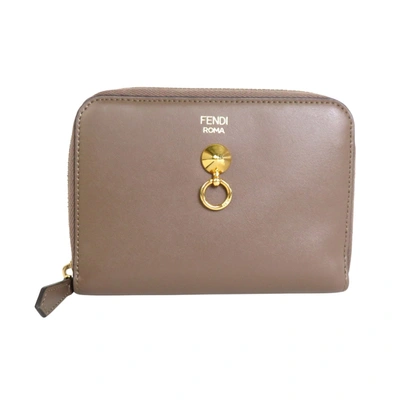 Fendi Brown Leather Wallet  ()