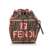 FENDI FENDI ZUCCA RED CANVAS SHOULDER BAG (PRE-OWNED)