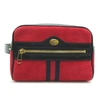 GUCCI GUCCI -- RED SUEDE SHOULDER BAG (PRE-OWNED)