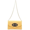 GUCCI GUCCI HORSEBIT YELLOW SYNTHETIC SHOULDER BAG (PRE-OWNED)