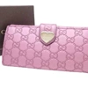 GUCCI GUCCI PURPLE LEATHER WALLET  (PRE-OWNED)