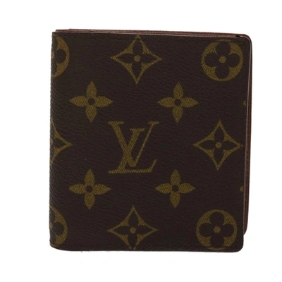 Pre-owned Louis Vuitton Card Case Brown Canvas Wallet  ()