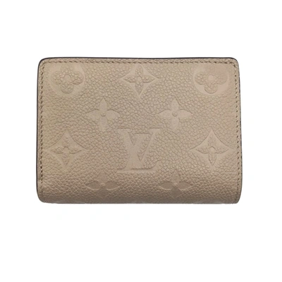 Pre-owned Louis Vuitton Compact Zip Grey Leather Wallet  ()