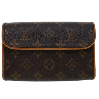 Pre-owned Louis Vuitton Florentine Brown Canvas Shoulder Bag ()