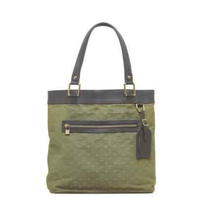 Pre-owned Louis Vuitton Lucille Khaki Canvas Tote Bag ()