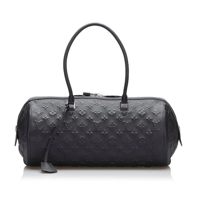 Pre-owned Louis Vuitton Papillon Black Leather Shoulder Bag ()