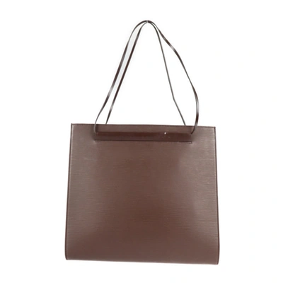 Pre-owned Louis Vuitton Saint Tropez Brown Leather Shoulder Bag ()