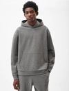 PANGAIA RECYCLED WOOL JERSEY HOODIE — VOLCANIC GREY L